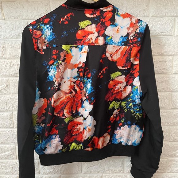 Floral Bomber Jacket - Picture 2 of 4